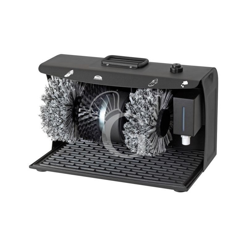 Elektro-Schuhputzmaschine, einphasig, 120 W, B 400 mm x T 240 mm x H 260 mm Elektro-Schuhputzmaschine, einphasig, 120 W, B 400 mm x T 240 mm x H 260 mm