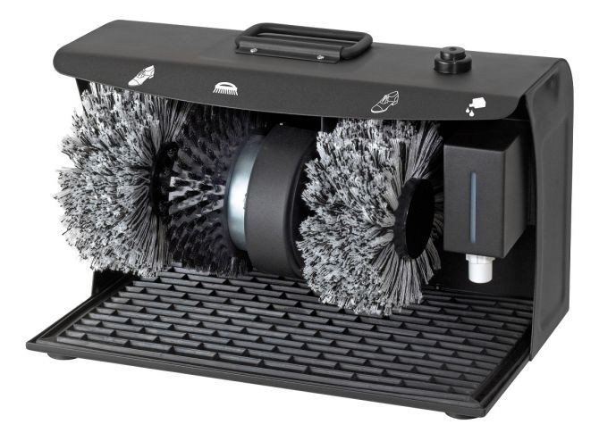 Elektro-Schuhputzmaschine, einphasig, 120 W, B 400 mm x T 240 mm x H 260 mm
