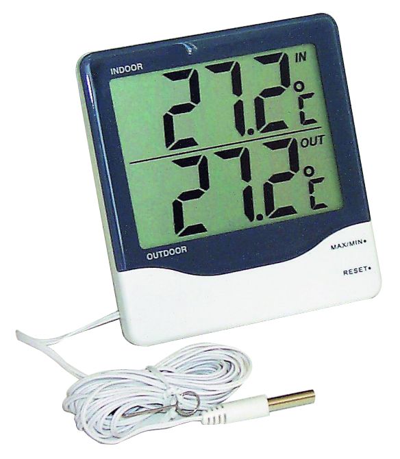 Digitales Thermometer – Doppelanzeige – zwei Temperaturen