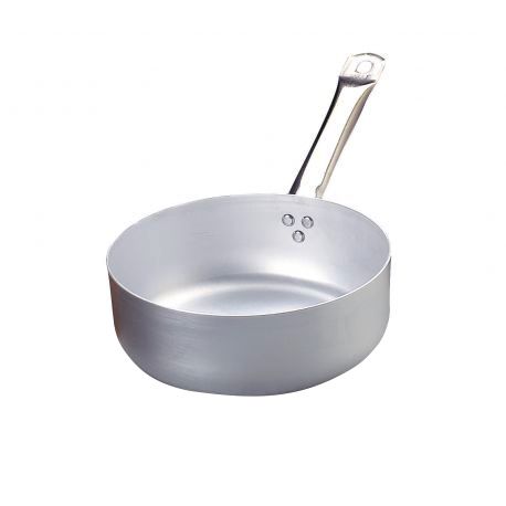 Stielkasserolle / Stieltopf (4,1 Liter), niedrig, Aluminium, Induktionsboden, Ø 240 mm, H 90 mm