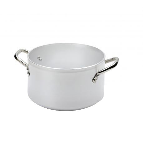 Kasserolle / Kochtopf (5,6 Liter), hoch, Aluminium, Induktionsboden, 2 Griffe, Ø 240 mm, H 140 mm