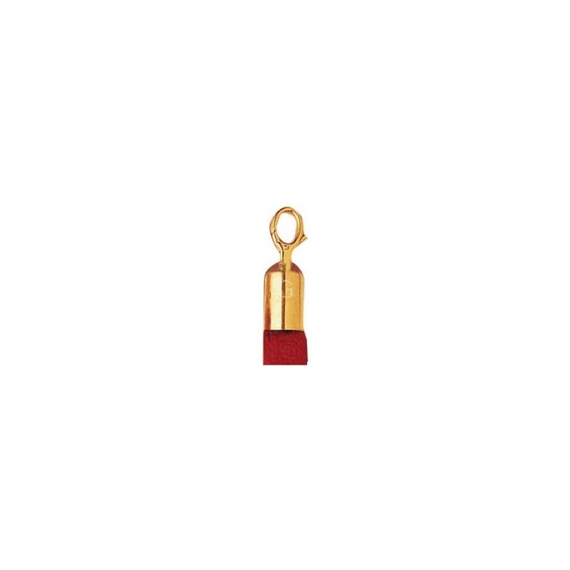 Seilendkappe mit Ring, goldfarbig Seilendkappe mit Ring, goldfarbig