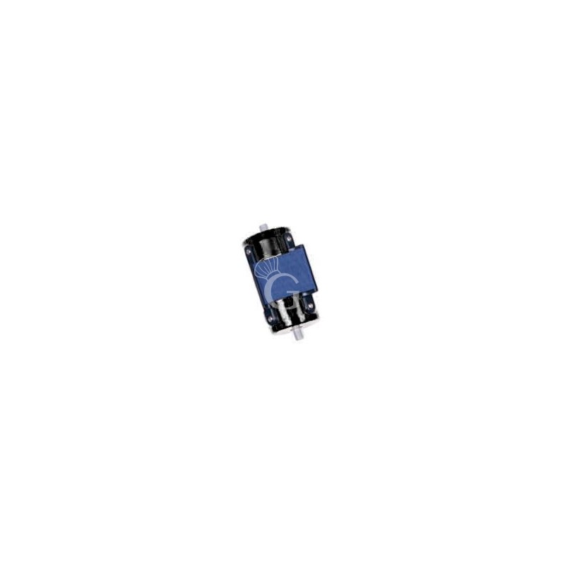 Schwarze Seilendkappe mit blauem Absperrband (2 M.) Schwarze Seilendkappe mit blauem Absperrband (2 M.)