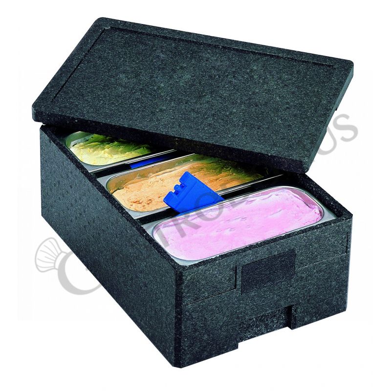 Thermobox für  Eisbehälter mit Trennstege, B 610 mm x T 430 mm x H 250 mm