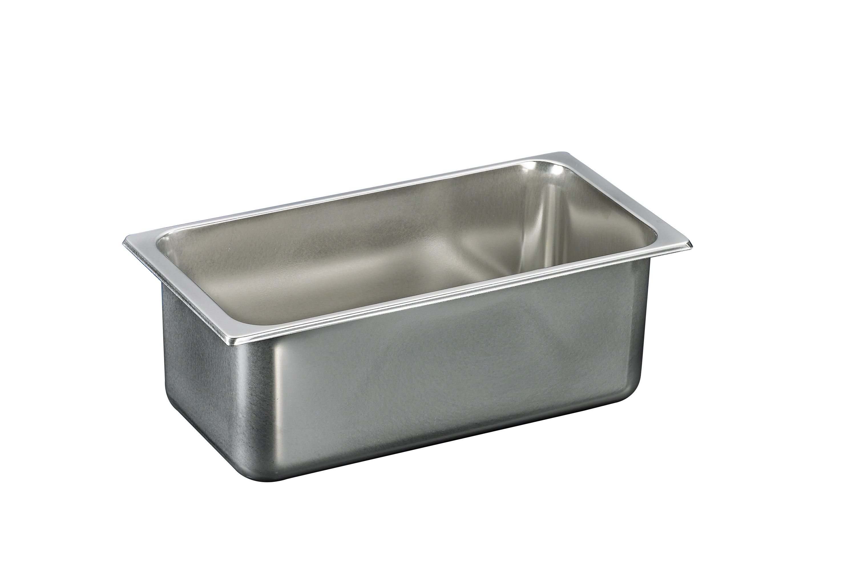 Eisbehälter, Edelstahl, 6,5 L, B 330 mm x T 165 mm x H 150 mm