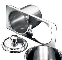 Halter für Carapina-Behälter Mini (Speiseeisvitrine), Stärke 1 mm