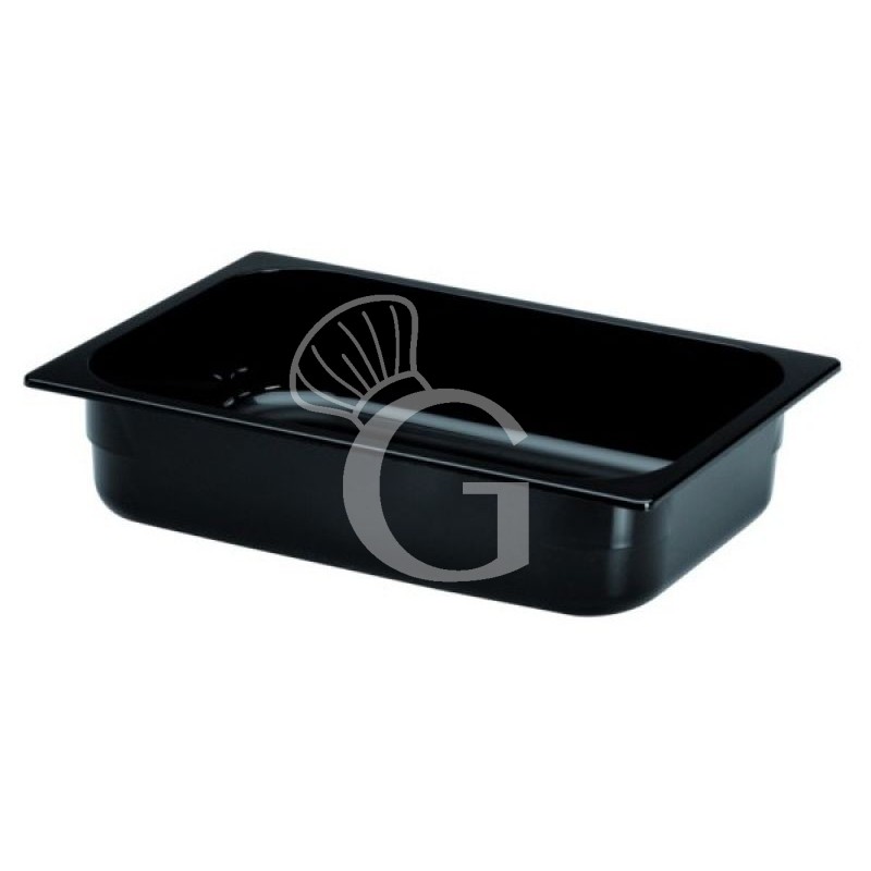 Eisbehälter, schwarzes Polycarbonat, B 360 mm x T 165 mm x H 120 mm Eisbehälter, schwarzes Polycarbonat, B 360 mm x T 165 mm x H 120 mm