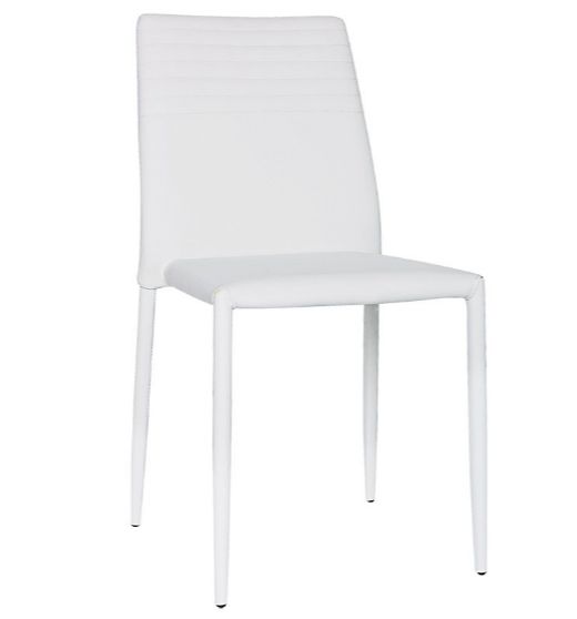 Stuhl "MOIRA", Metallstruktur, mit Kunstleder-Überzug