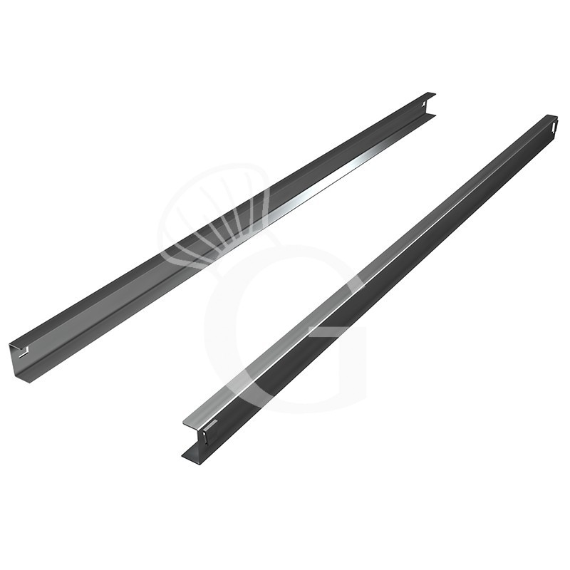 1 Paar U-Führungsschienen aus Edelstahl, für 700/1400 L-Kühlschränke 1 Paar U-Führungsschienen aus Edelstahl, für 700/1400 L-Kühlschränke
