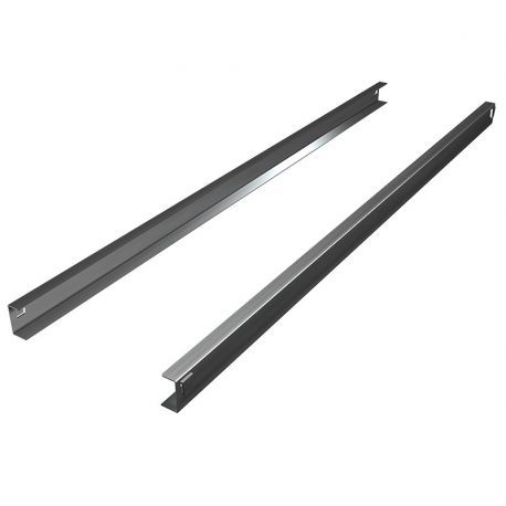 1 Paar U-Führungsschienen aus Edelstahl, für Kühltische T 600