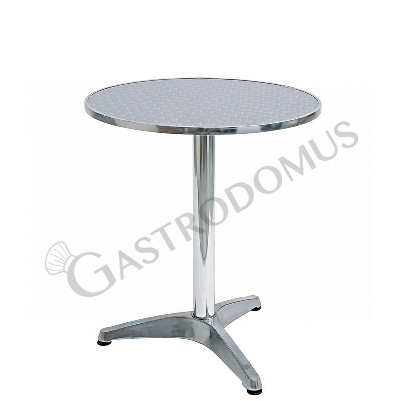 Outdoor-Tisch, Aluminium und Stahl, 3-beinig, Ø 600 mm