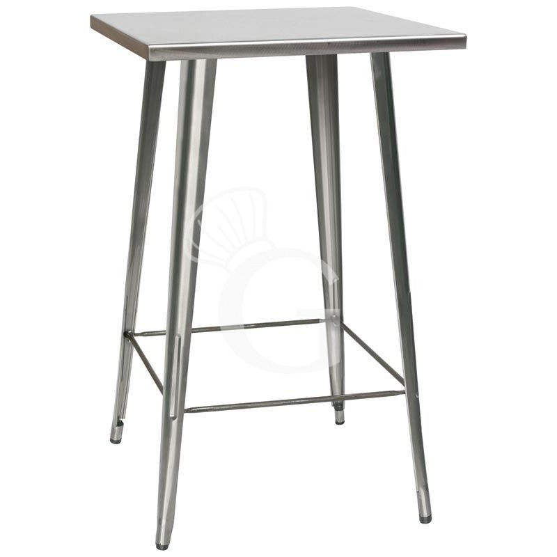 Indoor - Metalltisch, transparente Lackierung, B 650 mm x T 650 mm x H 1070 mm Indoor - Metalltisch, transparente Lackierung, B 650 mm x T 650 mm x H 1070 mm