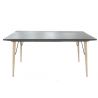 Indoor - Tisch, ausziehbar, Holz und Metall, MDF-Tischplatte, Steinoptik