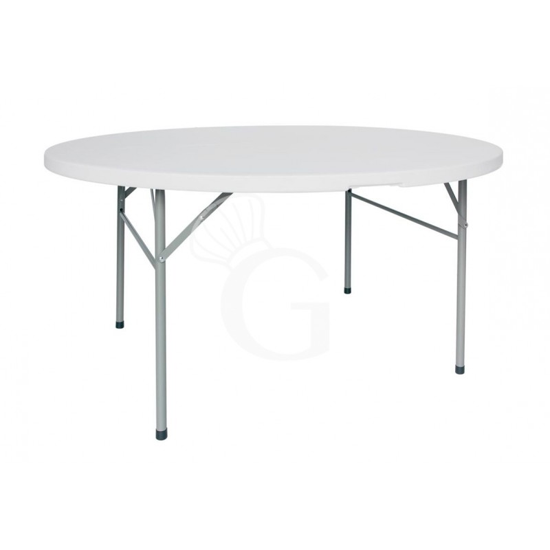 Tavolo da interno in metallo verniciato e piano polietilene ⌀ 80 cm Tavolo da interno in metallo verniciato e piano polietilene ⌀ 80 cm