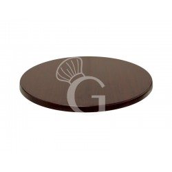 Mahagoni - Tischplatte für den Außenbereich, Ø 800 mm