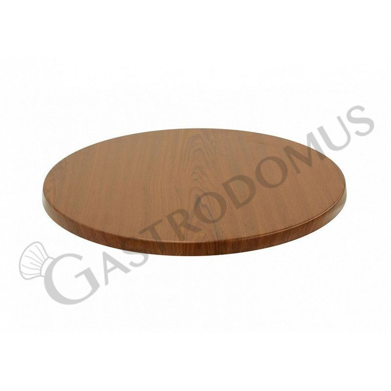 Teakholz - Tischplatte, braun, rund, für den Außenbereich, Ø 800 mm