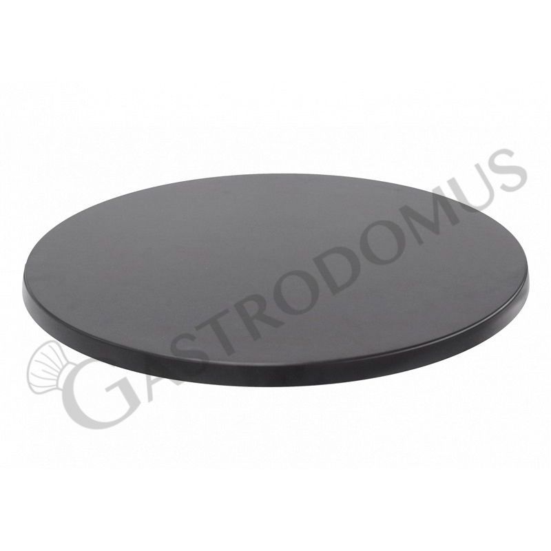 Tischplatte, schwarz, rund, für den Außenbereich, Ø 700 mm