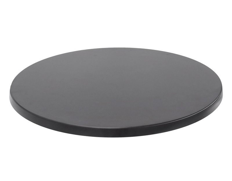 Tischplatte, schwarz, rund, für den Außenbereich, Ø 700 mm