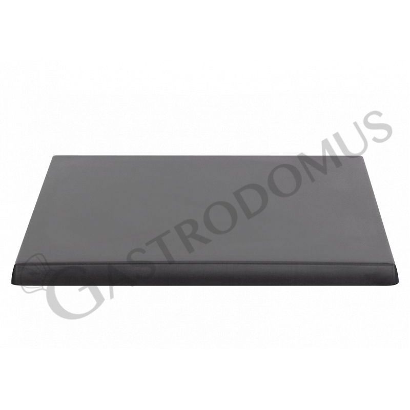 Laminat - Tischplatte, schwarz, quadratisch, für den Außenbereich, 600 x 600 mm
