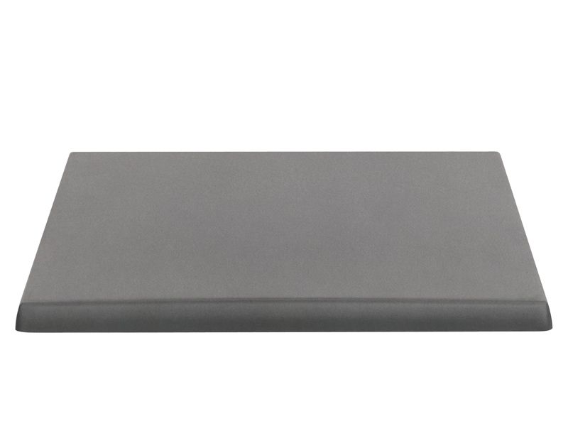 Tischplatte, anthrazit, quadratisch, für den Außenbereich, 600 x 600 mm