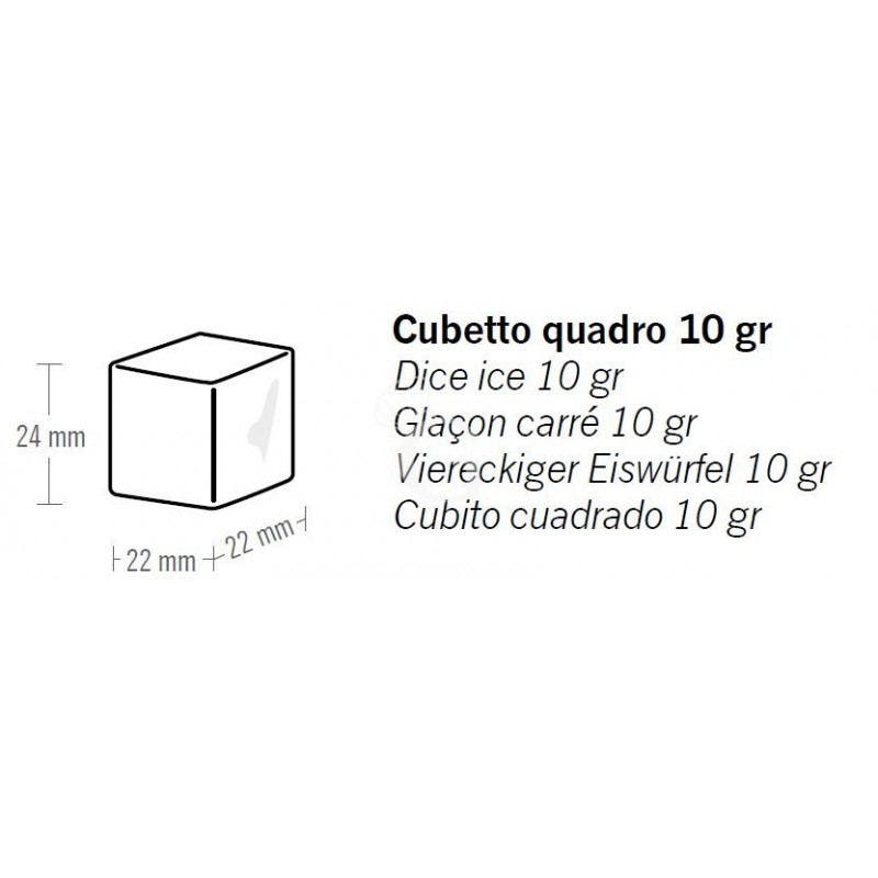 quadratischer Eiswürfel