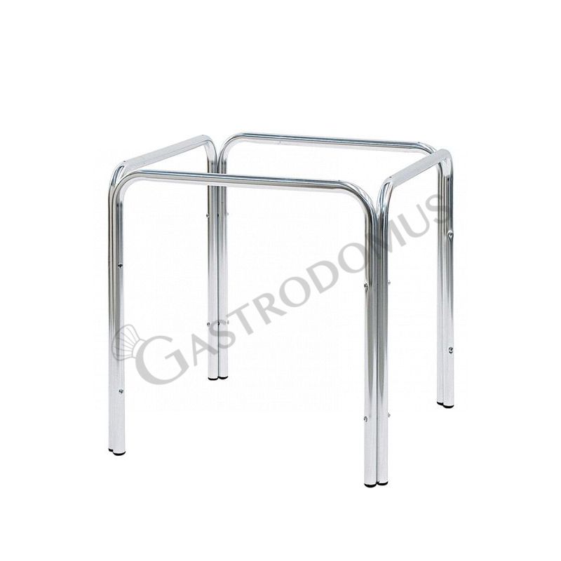 Tischgestell, Aluminium, quadratisch, H 710 mm, für eine 800 x 800 mm Tischplatte