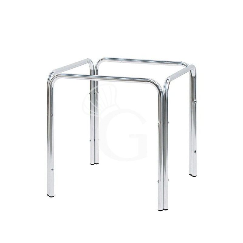 Tischgestell, Aluminium, quadratisch, H 710 mm, für eine 800 x 800 mm Tischplatte