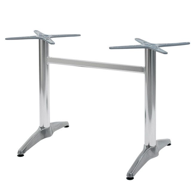Doppeltes Tischgestell, Aluminium, H 700 mm