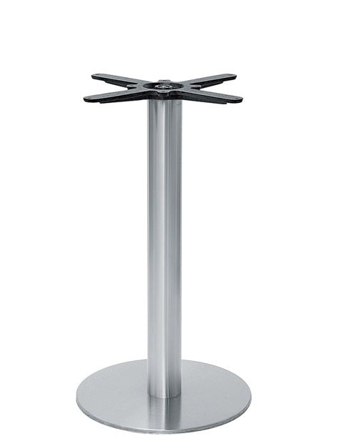 Tischgestell, satinierter Edelstahl, Ø 500 mm, H 730 mm