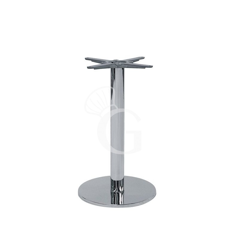 Tischgestell, verchromter Stahl, H 730 mm