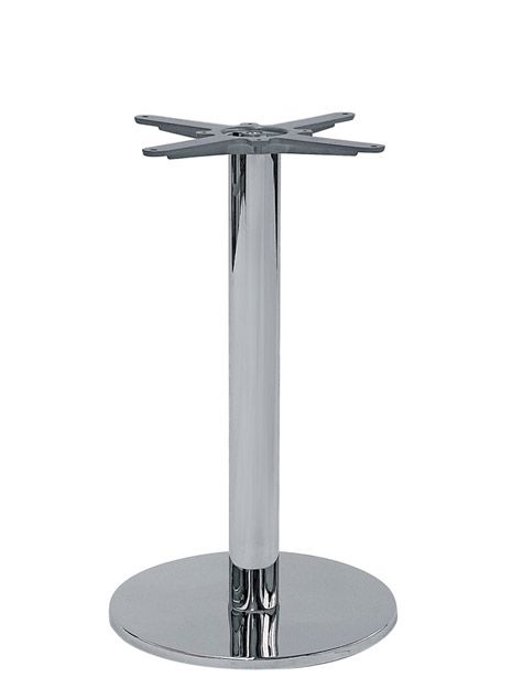 Tischgestell, verchromter Stahl, H 730 mm