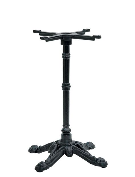 Tischgestell – Gusseisen – lackiert – dekoriert – 4 Beine – Bauhöhe 71 cm