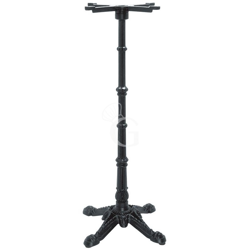 Tischgestell, verziert, lackiertes Gusseisen, 4-beinig, H 1080 mm