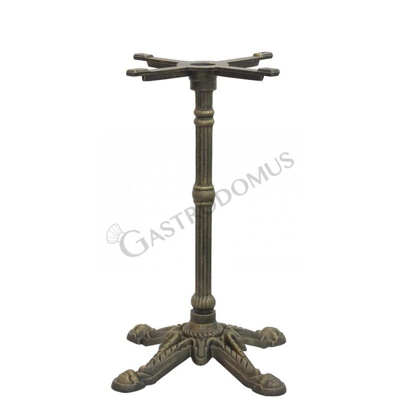 Tischgestell, verziert, Bronze-Lackierung, 4-beinig, H 710 mm