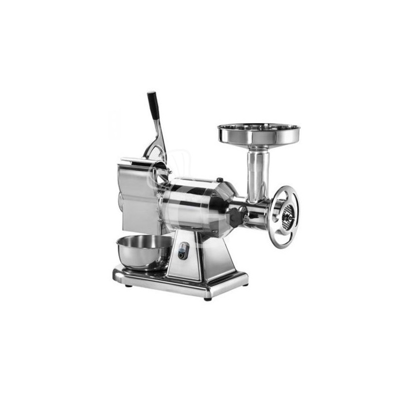 Fleischwolf + Reibe mit Zerkleinerungseinheit aus Aluminium, Produktionsleistung 150/250 kg/h, einphasig
