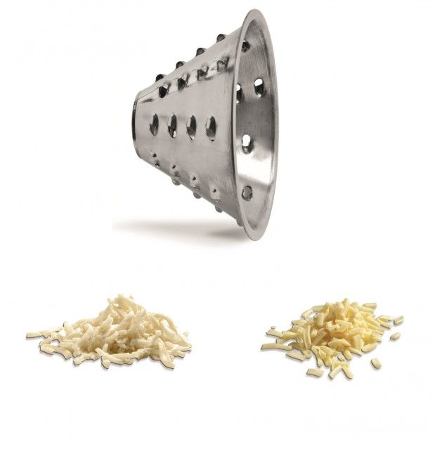 Reibscheibe aus Edelstahl für Mozzarella Schneider, konisch, Schnittstärke 7 mm