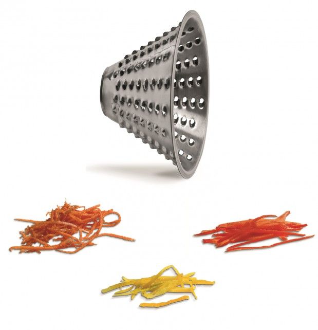 Reibscheibe aus Edelstahl für Mozzarella Schneider, konisch, Schnittstärke 4 mm