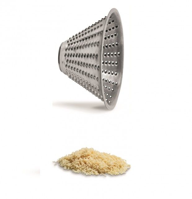 Reibscheibe aus Edelstahl für Mozzarella Schneider, konisch, Schnittstärke 2,5 mm