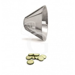 Reibscheibe aus Edelstahl für Mozzarella Schneider, konisch, Schnittstärke 2 mm