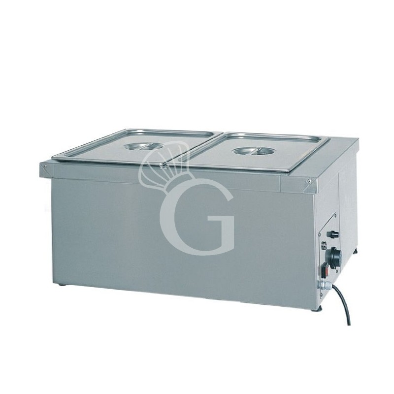 Trocken Bain-Marie (B 780 x T 600 x H 320 mm), 2 GN1/1 Becken, 1000 W