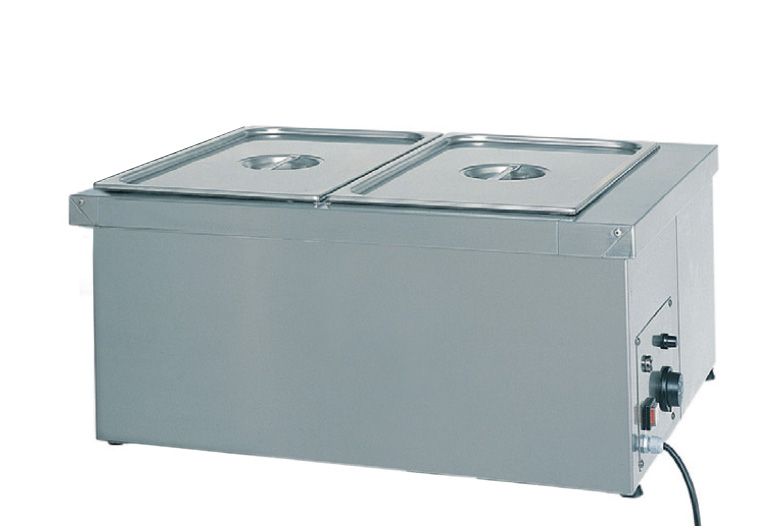 Trocken Bain-Marie (B 780 x T 600 x H 320 mm), 2 GN1/1 Becken, 1000 W