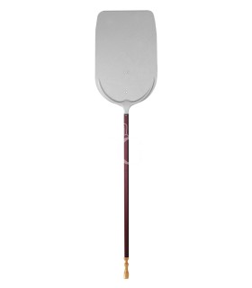 Pizzaschieber/Pizzaschaufel, Aluminium, für Meter-Pizza, 360 x 600 mm, H 1700 mm