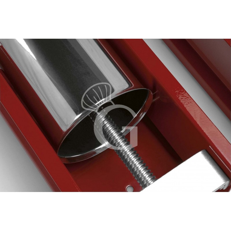 Manuelle horizontale Wurstfüllmaschine, Fassungsvermögen von 3 Liter und Trichter mit 36 mm Durchmesser