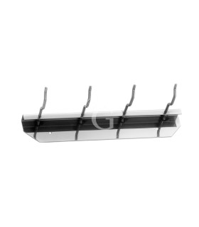 Wandhalterung, Edelstahl, 4 Haken, B 300 mm X T 100 mm X H 50 mm