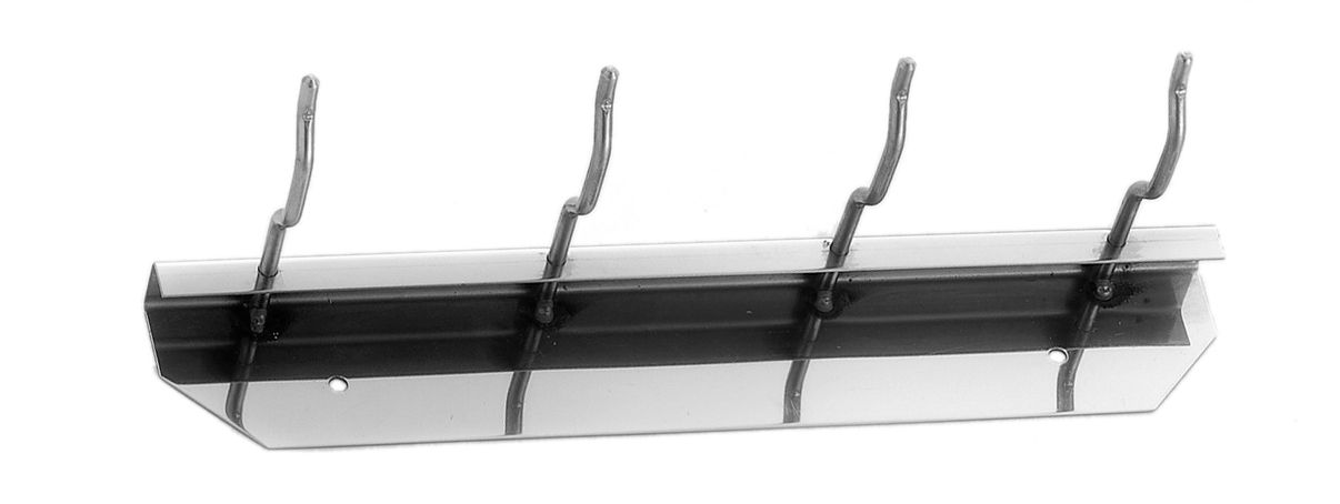 Wandhalterung, Edelstahl, 4 Haken, B 300 mm X T 100 mm X H 50 mm
