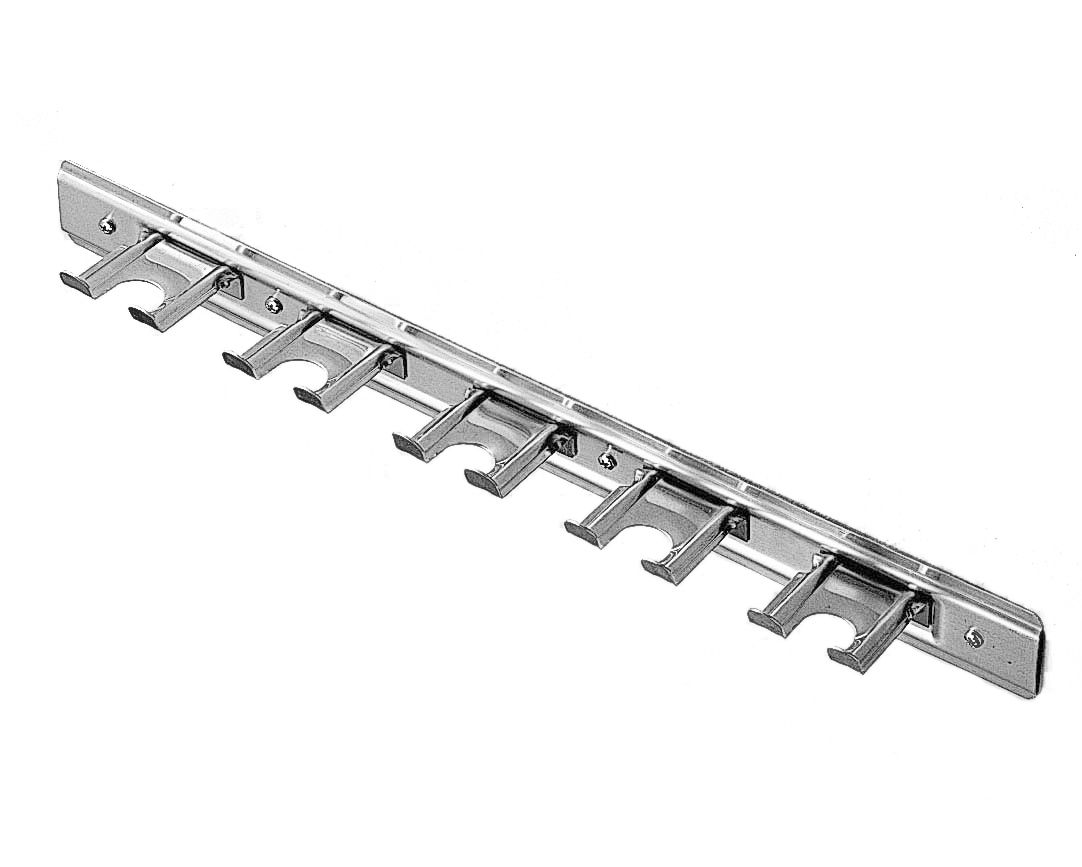 Wandhalterung, Edelstahl, 5 Halter, B 460 mm X T 60 mm X H 50 mm