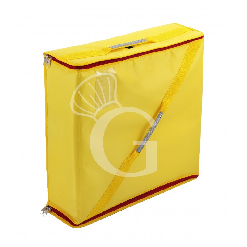 Pizza-Transporttasche, Thermotasche, PizzaBag, faltbar, Nylonstoff, B 350 mm X T 350 mm X H 200 mm