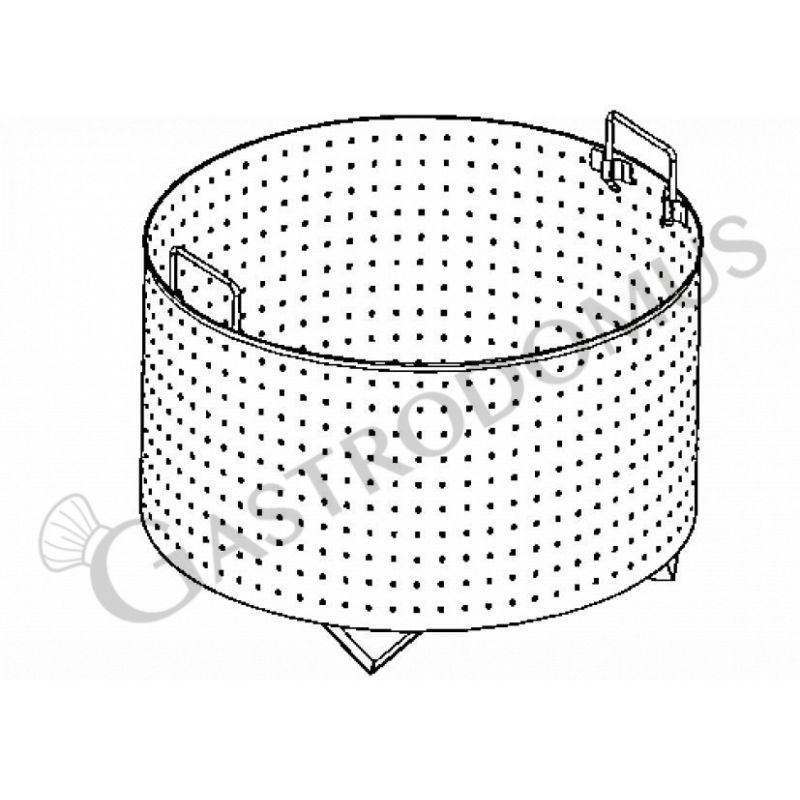 Nudelsieb/Nudeleinsatz für 150 Liter-Kochkessel, 5 mm-Lochung