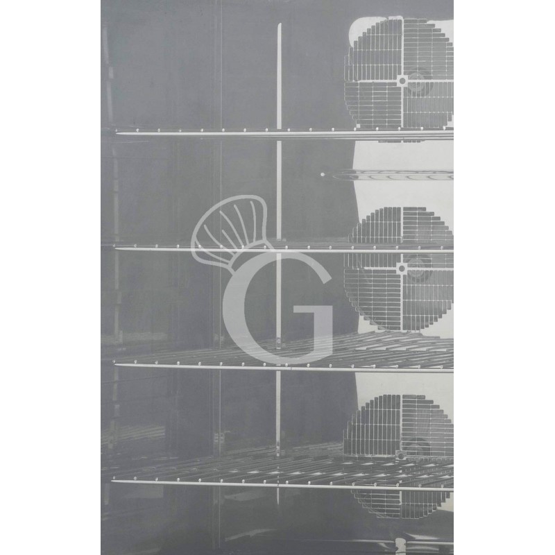 Heißluftofen, elektrisch, Luftbefeuchter, Flügeltür, mechanische Steuerung, dreiphasig, 10 Backbleche GN1/1