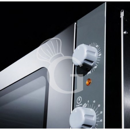 Elektro Heißluftofen für Brioches, Luftbefeuchter, Flügeltür, mechanische Steuerung, einphasig, 4 Backbleche GN2/3 Elektro Heißluftofen für Brioches, Luftbefeuchter, Flügeltür, mechanische Steuerung, einphasig, 4 Backbleche GN2/3